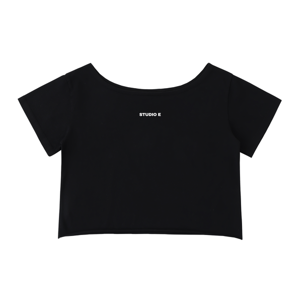 Off-Shoulder Cotton T-Shirt