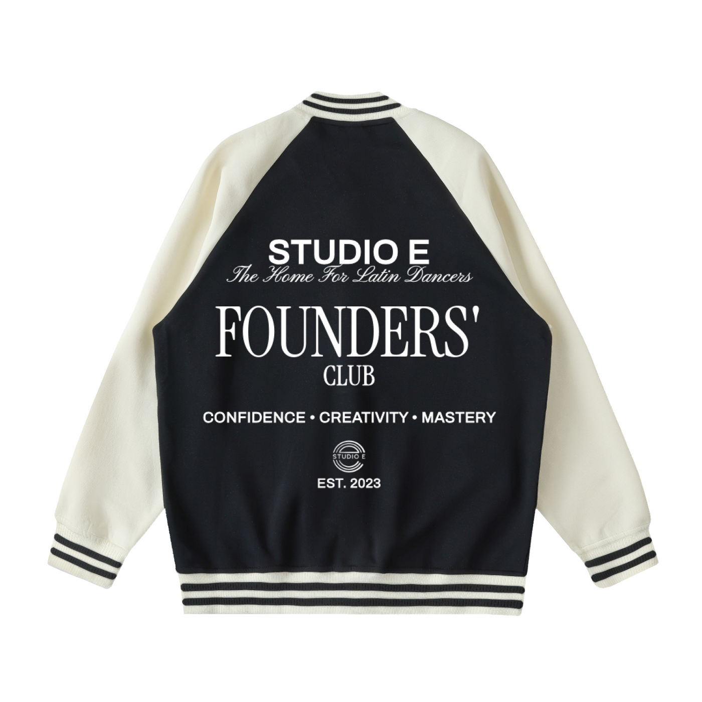 The Studio E Founder's Club Varsity Jacket