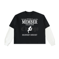 Chicago | Layered Contrast Sleeve Cotton T-Shirt
